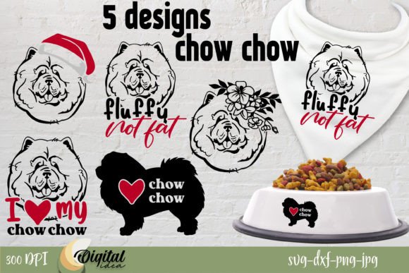 Chow Chow SVG. Dog Design SVG