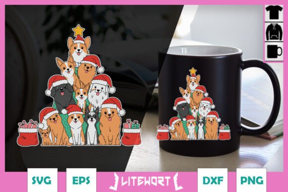 Dog Christmas Holiday Dog Lover SVG