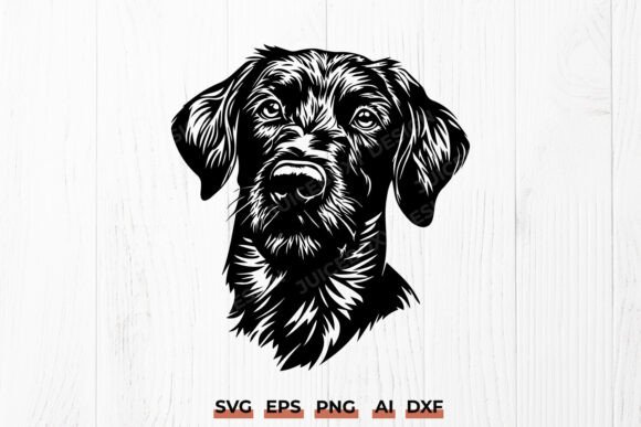 German Wirehaired Pointer Dog Pet SVG Review