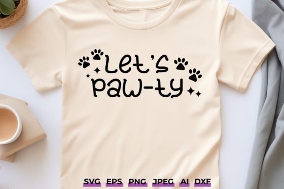 Let s Pawty SVG Dog and Cat Party