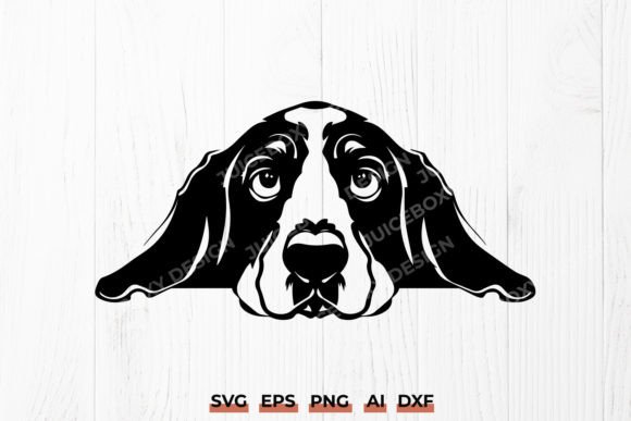Peeking Basset Hound SVG: Dog Silhouette Project Review