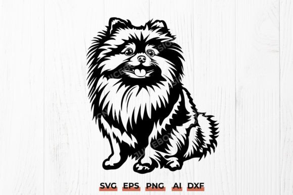 Pomeranian Spitz SVG, Dog Breed Cut File