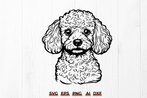 Poodle Head SVG - Dog Lover Design