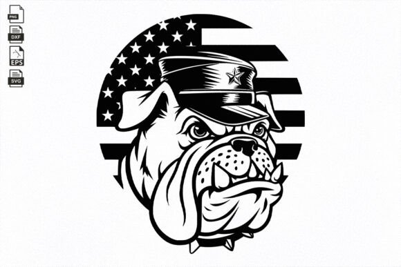 US Bulldog, Military Cap and Dog Tag Svg Review